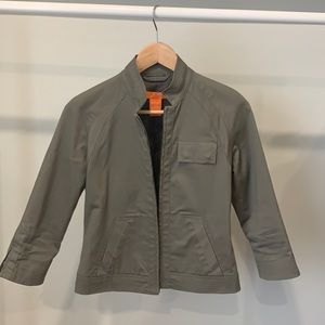 Three-quarter sleeve fall jacket
